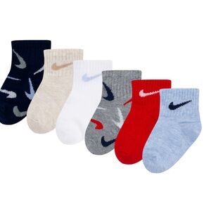 Baby & Toddler Nike Swooshfetti Ankle Socks 6-Pack Size 6-12M,